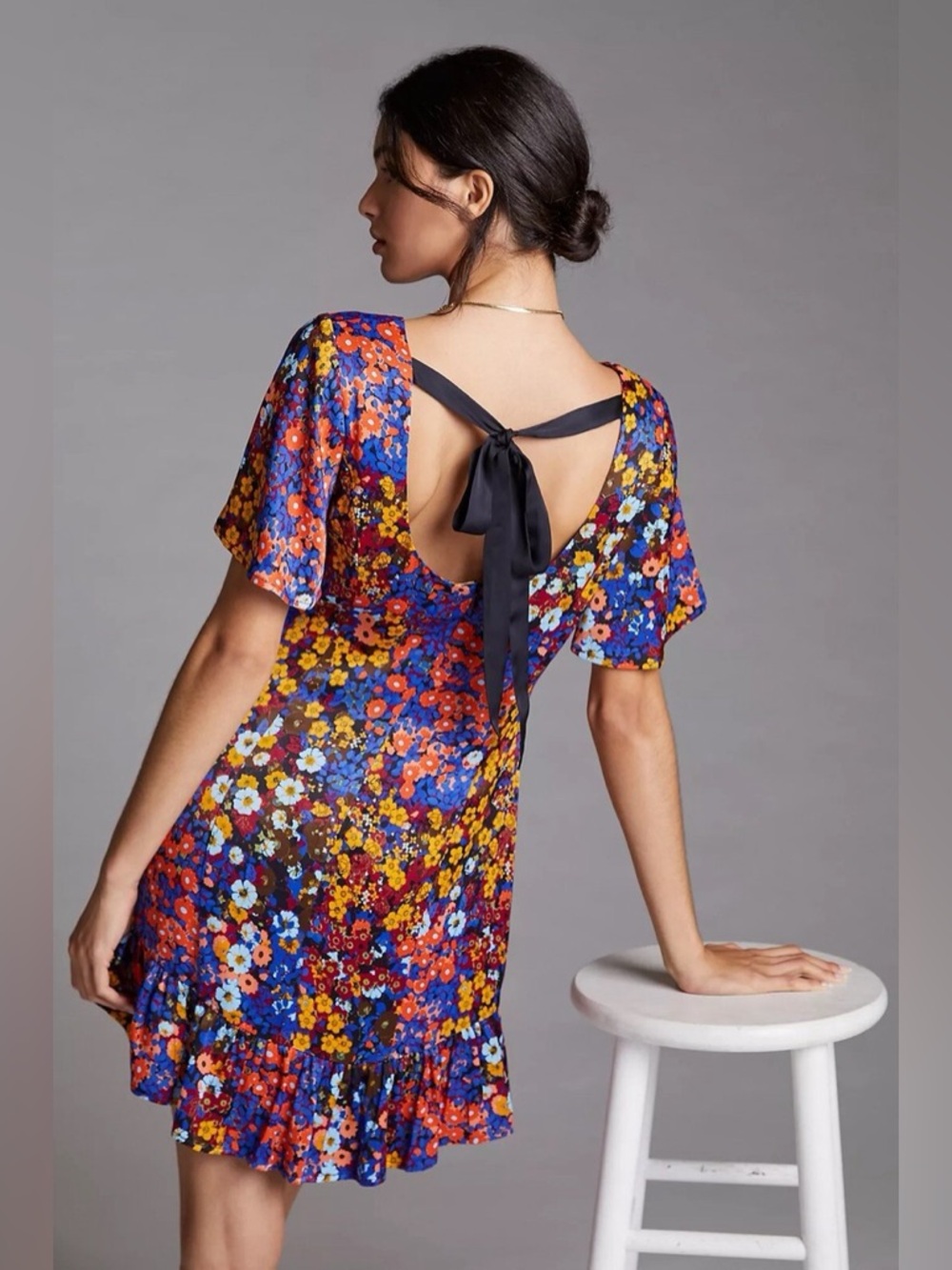 Anthropologie Floral Mini Dress